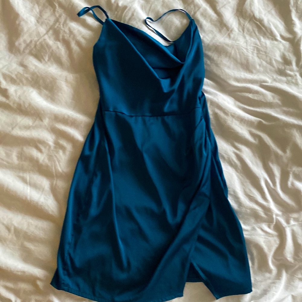Silk Lake Blue dress
